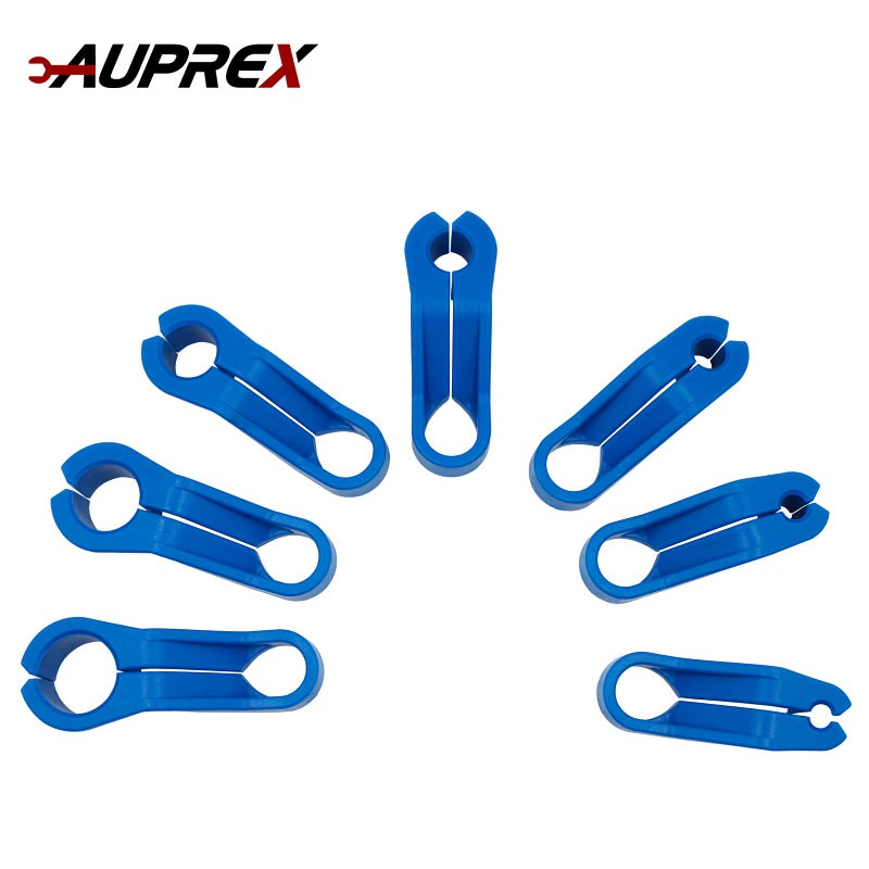 AUPREX 7PCS AC Fuel Line Disconnect Tool Set for Most Ford/GM/Chrysler/Mazda Includes 1/4 5/16 3/8 1/2 5/8 3/4 7/8 Inch Transmission Oil Cooler Line Quick Disconnect Kit Fuel Line Removal Tool - Image 3